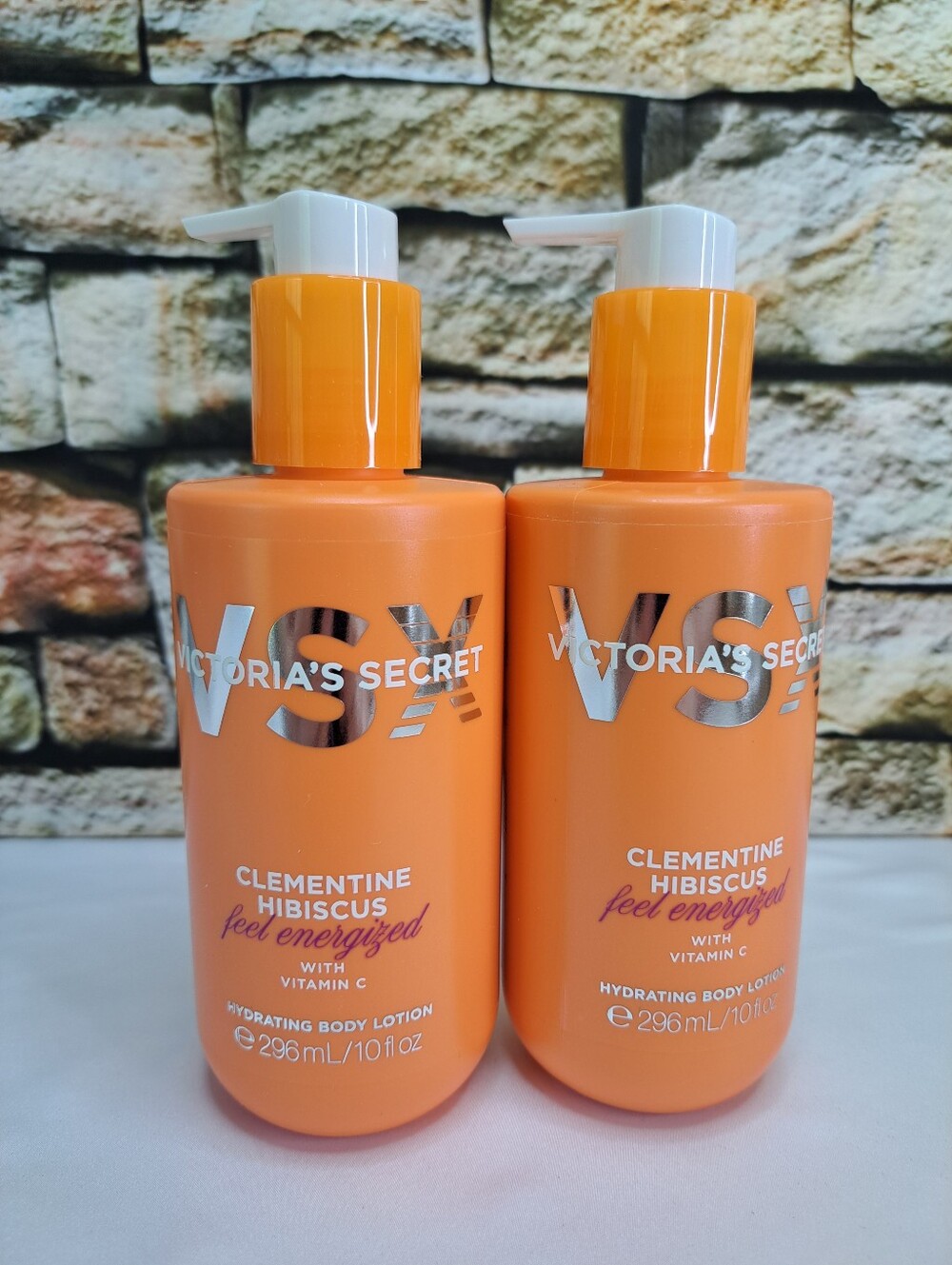 Victoria's Secret Clementine Hibiscus Hydrating Body Lotion 2-Piece Set